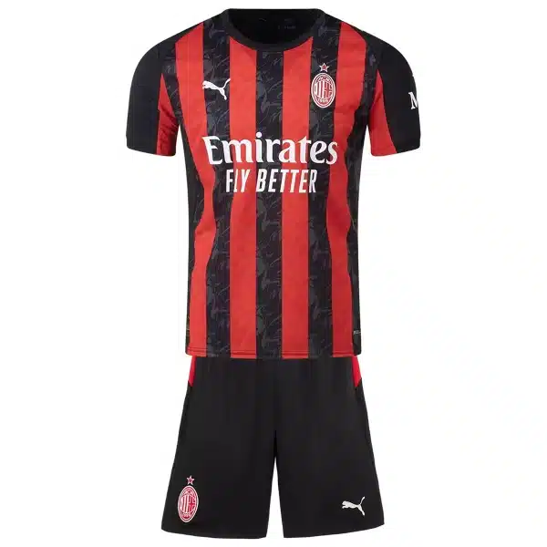 Kids AC Milan Home Jersey Kit 2025/26