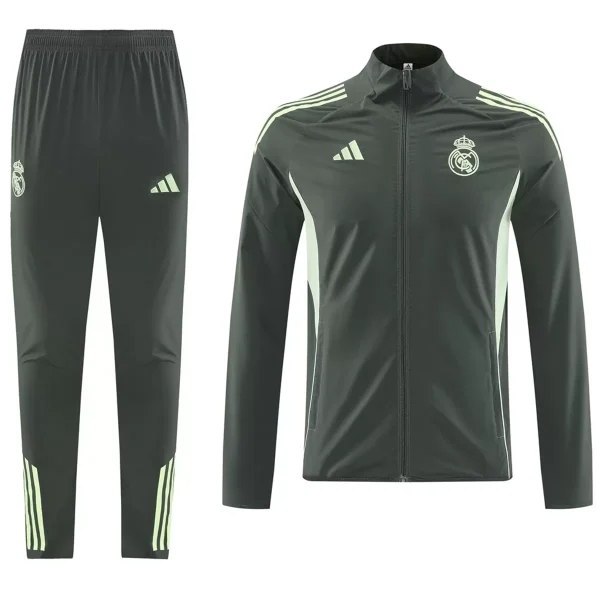 Real Madrid Training Tracksuit Kit(Jacket+Pants) Green 2025/26