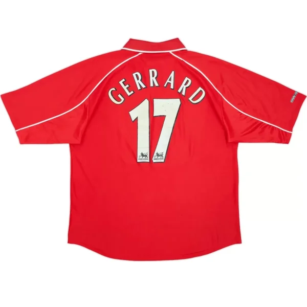 Gerrard #17 Retro Liverpool Home Jersey 2000/02