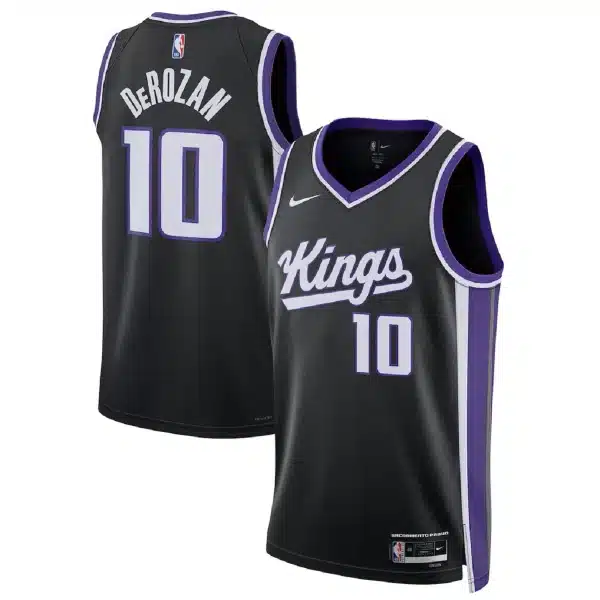 Unisex Sacramento Kings DeMar DeRozan #10 Black Swingman Jersey – Icon Edition