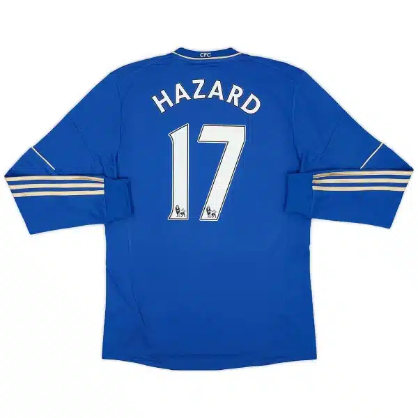 Hazard #17 Retro Chelsea Home Long Sleeve Jersey 2012/13