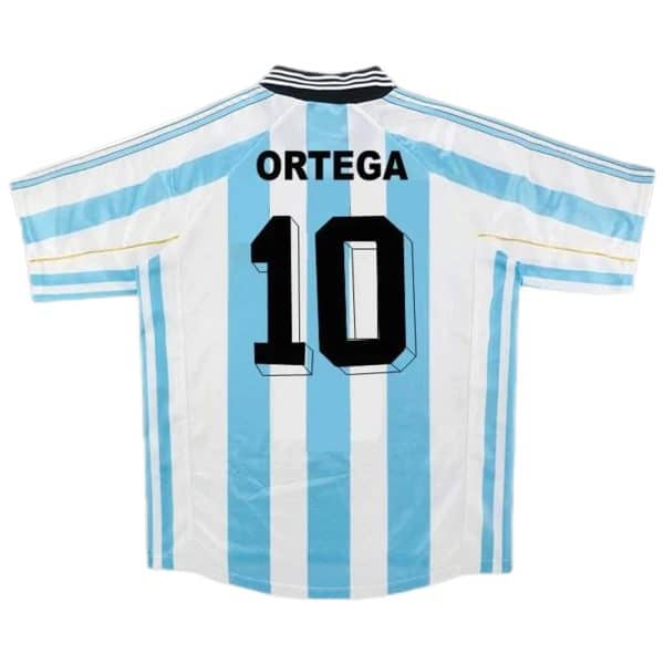 ORTEGA #10 Retro Argentina Home Jersey World Cup 1998