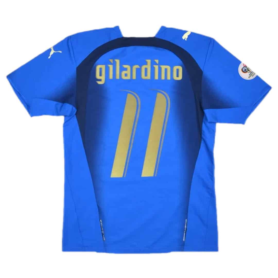 GILARDINO #11 Retro Italy Home Jersey World Cup 2006