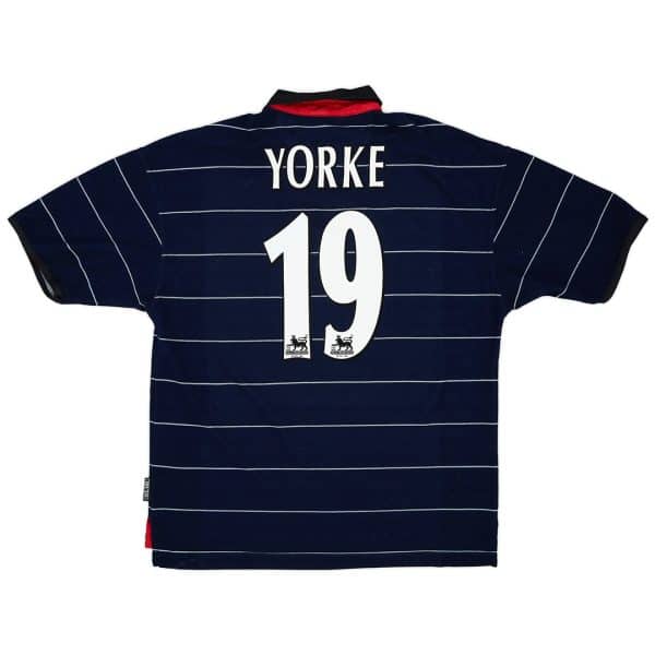 Yorke #19 Retro Manchester United Away Jersey 1999/00