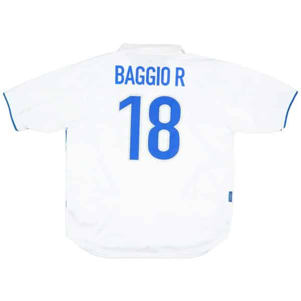 BAGGIO R #18 Retro Italy Away Jersey World Cup 1998