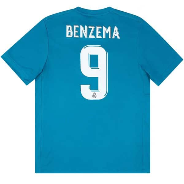 BENZEMA #9 Retro Real Madrid Third Jersey 2017/18