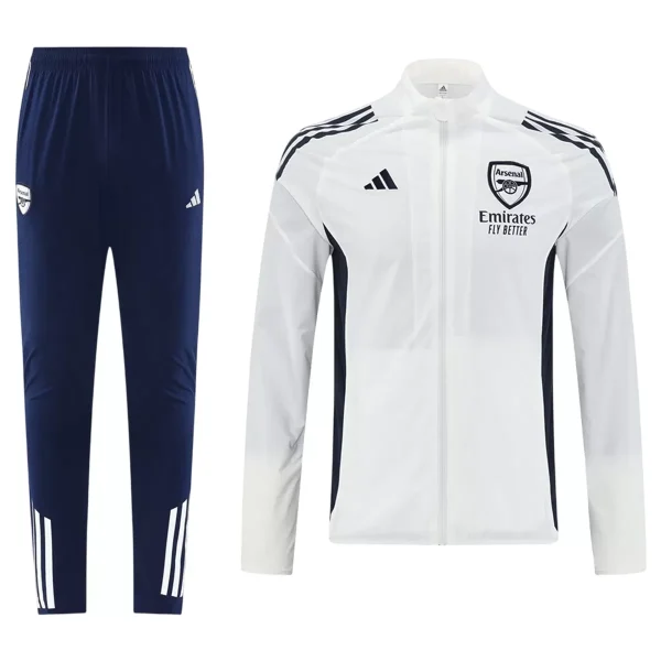Arsenal Windbreaker Kit(Jacket+Pants) White 2025/26