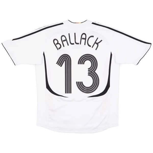 BALLACK #13 Retro Germany Home Jersey World Cup 2006