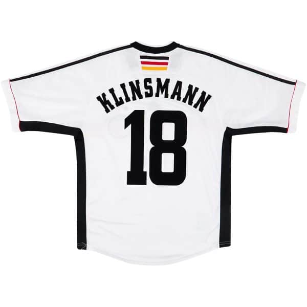 KLINSMANN #18 Retro Germany Home Jersey 1998