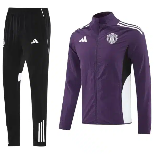 Manchester United Windbreaker Kit(Jacket+Pants) Purple 2025/26