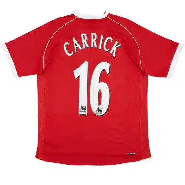 Carrick #16 Retro Manchester United Home Jersey 2006/07