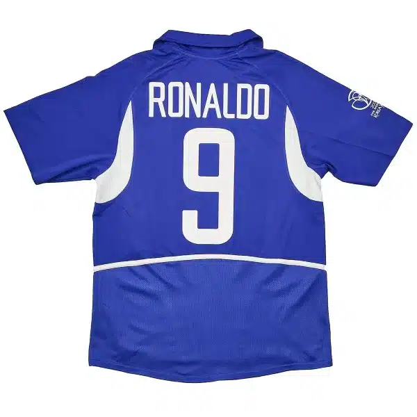 Ronaldo #9 Retro Brazil Away Jersey World Cup 2002