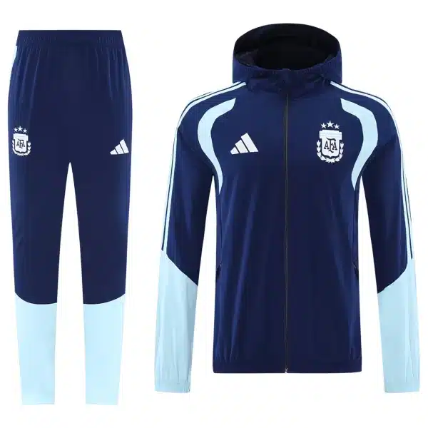 Argentina Windbreaker Hoodie Kit(Jacket+Pants) Navy 2026