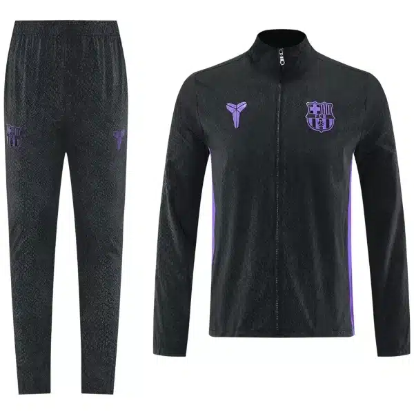 Barcelona Windbreaker Kit(Jacket+Pants) Black 2025/26