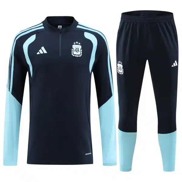 Argentina Zipper Sweatshirt Kit(Top+Pants) Navy 2026