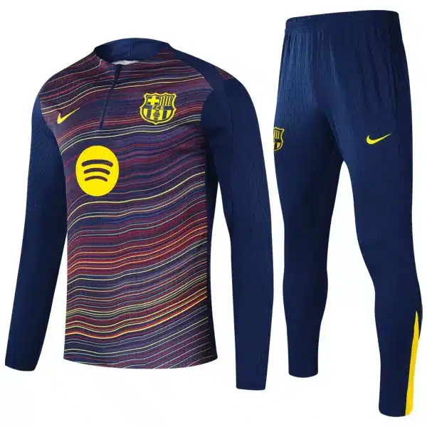 Barcelona Zipper Sweatshirt Kit(Top+Pants) Colorful 2025/26