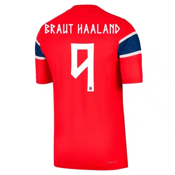 BRAUT HAALAND #9 Norway Home Match Jersey Player Version World Cup 2026