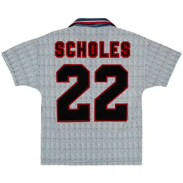 Scholes #22 Retro Manchester United Away Jersey 1995/96