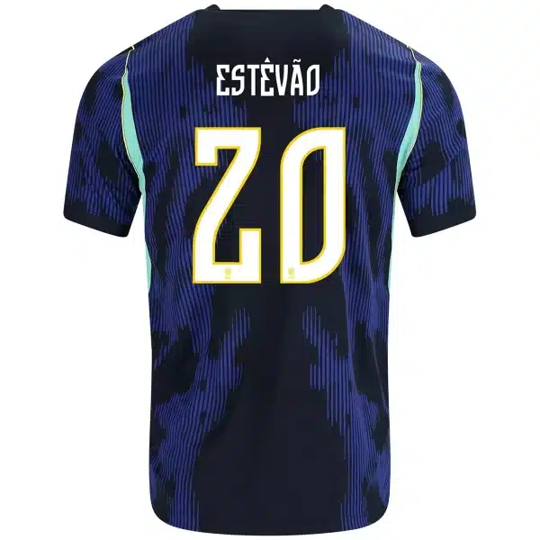 Estêvão #20 Brazil Away Jersey World Cup 2026