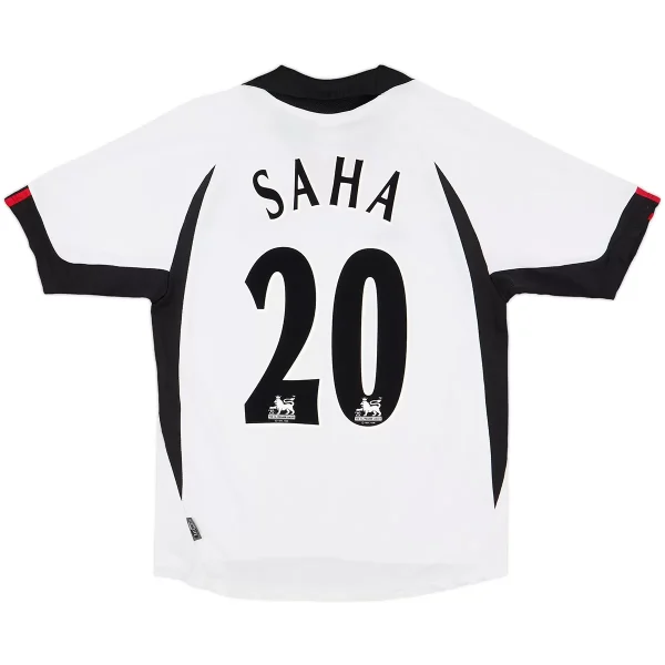 Saha #20 Retro Fulham Home Jersey 2001/02