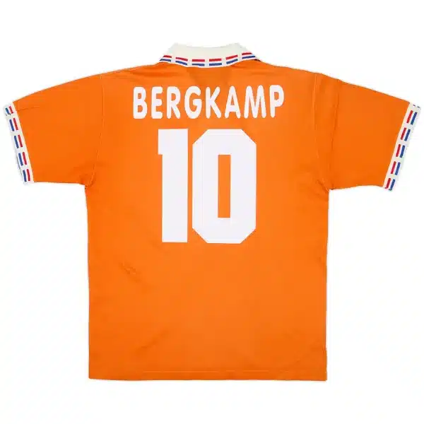 BERGKAMP #10 Retro Netherlands Home Jersey Euro 1996