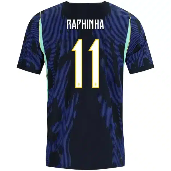 Raphinha #11 Brazil Away Match Jersey Player Version World Cup 2026