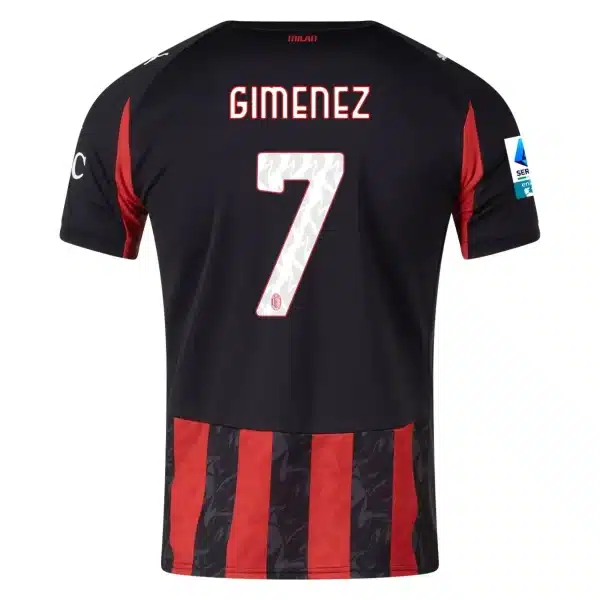 Gimenez #7 AC Milan Home Jersey 2025/26 – [Super Replica]