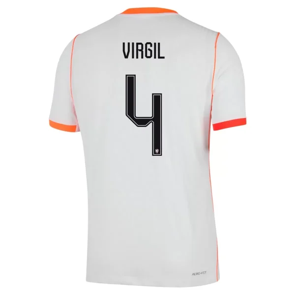 VIRGIL #4 Netherlands Away Match Jersey Player Version World Cup 2026