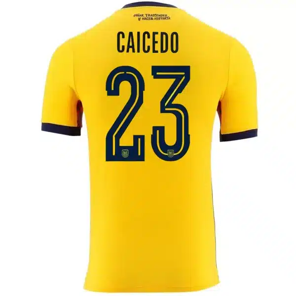 Caicedo #23 Ecuador Home Jersey World Cup 2026