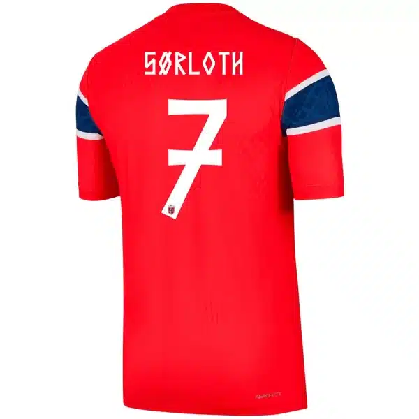 SØRLOTH #7 Norway Home Match Jersey Player Version World Cup 2026