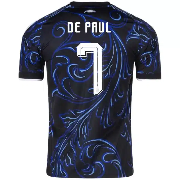 De Paul #7 Argentina Away Jersey World Cup 2026